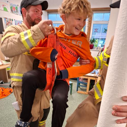 Die Feuerwehr auf Besuch